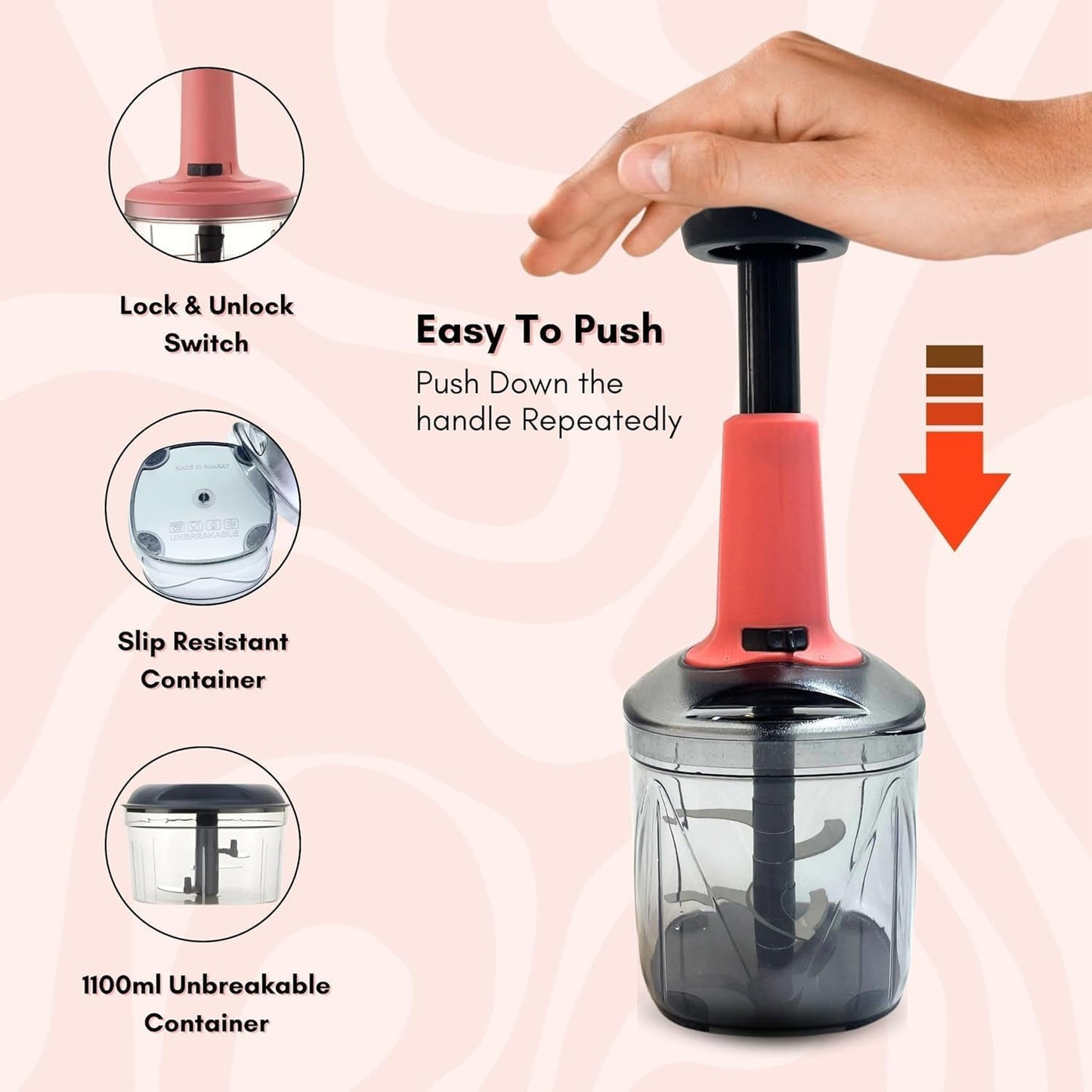 Manual Fruit and Vegetable Chopper