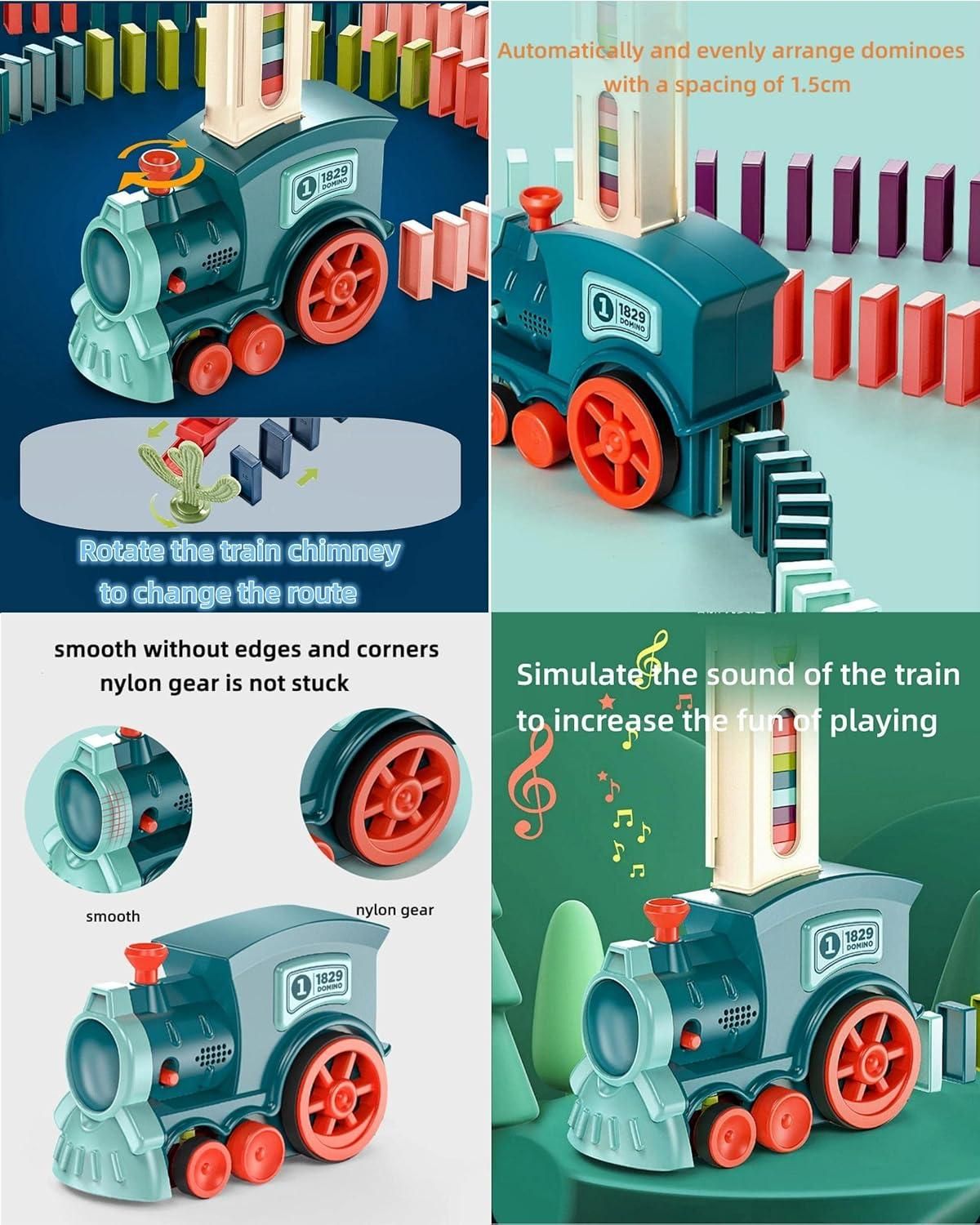 Train Toy Domino Set for Kids ! ||BPA-Free Plastic with Sound Effects||