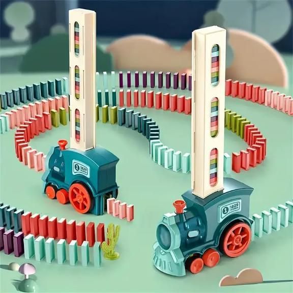 Train Toy Domino Set for Kids ! ||BPA-Free Plastic with Sound Effects||