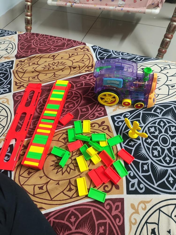Train Toy Domino Set for Kids ! ||BPA-Free Plastic with Sound Effects||