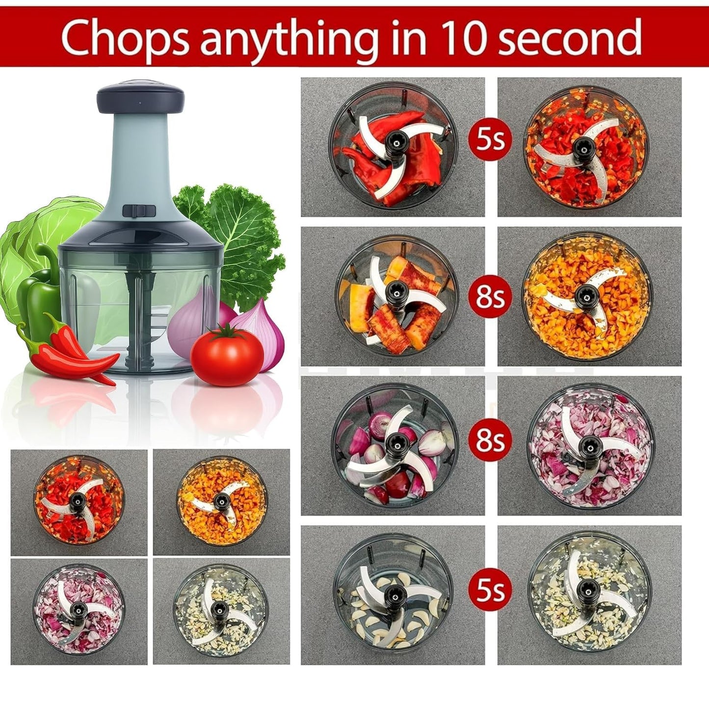 Manual Fruit and Vegetable Chopper